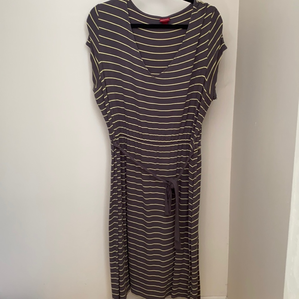 Women’s Merona Casual Cotton and Spandex Dress, Grey 1X